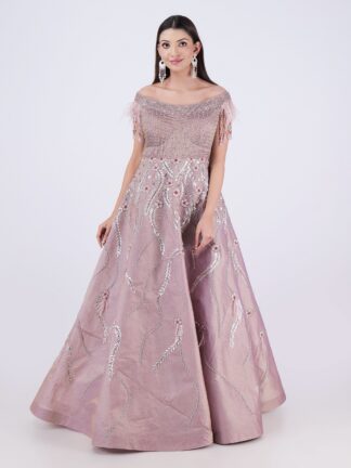 Party Wear Stunning Mauve Gown